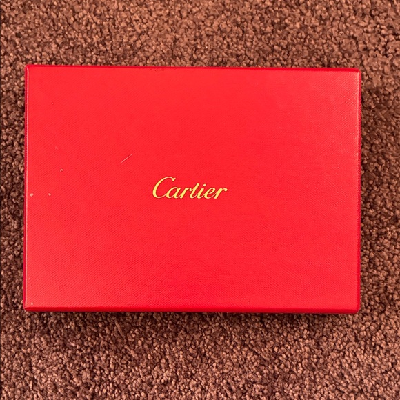 Cartier Red Gift Box with Gold Logo Stunning Heavy Duty w Lid - Picture 5 of 6